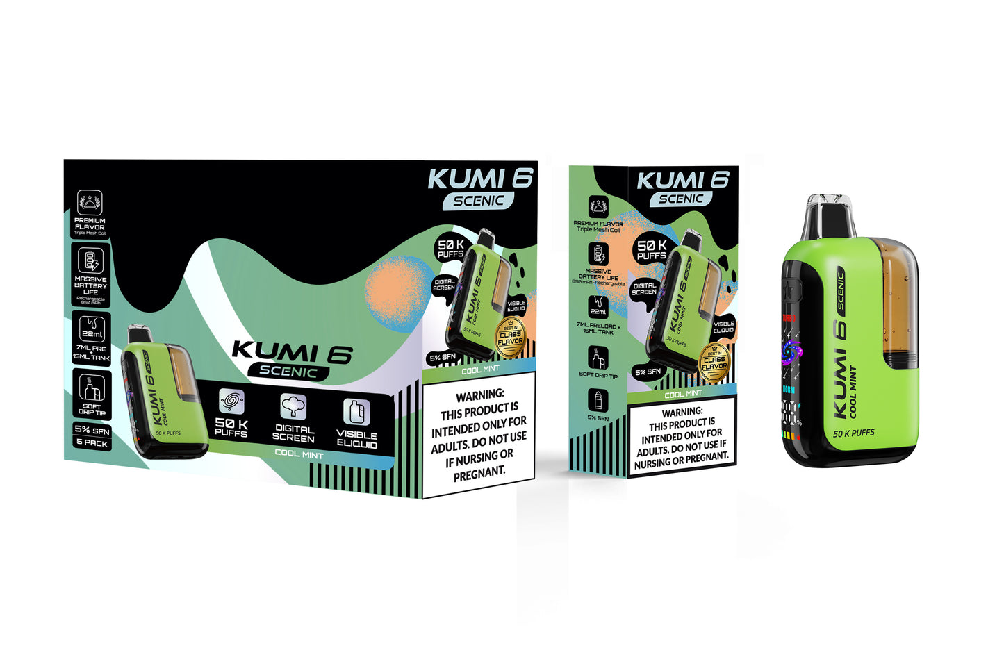 KUMI Six Scenic Vape (NC, AR, TX, KY, MS, AL, TN, VA Compliant)