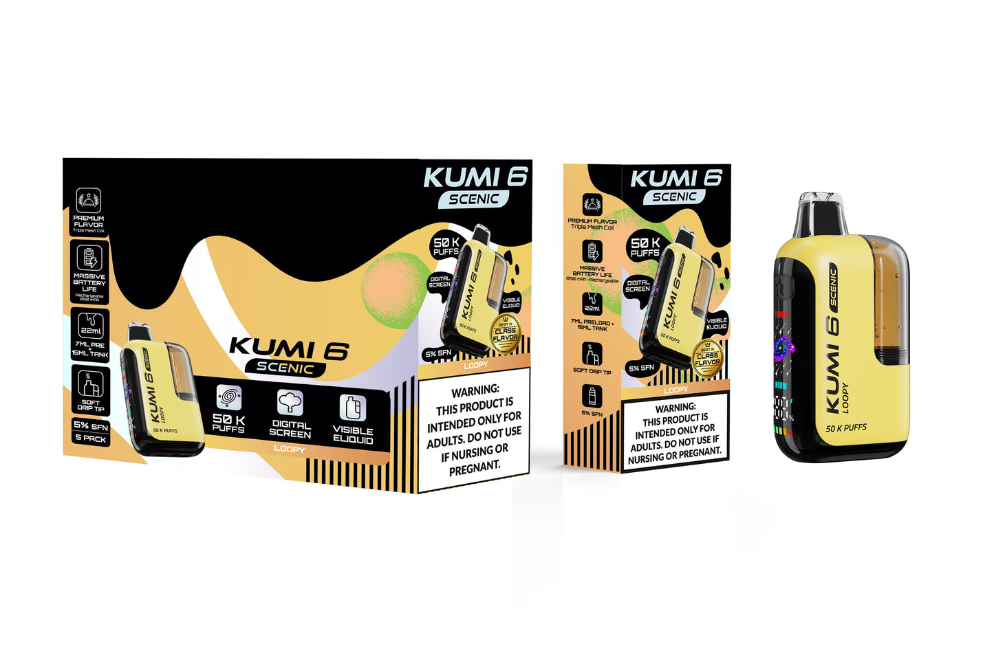 KUMI Six Scenic Vape (NC, AR, TX, KY, MS, AL, TN, VA Compliant)