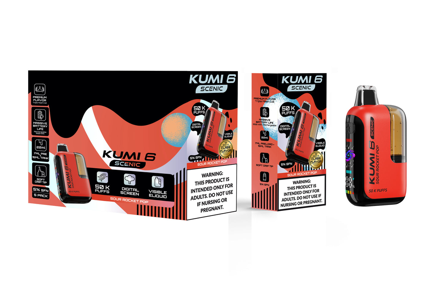 KUMI Six Scenic Vape (NC, AR, TX, KY, MS, AL, TN, VA Compliant)